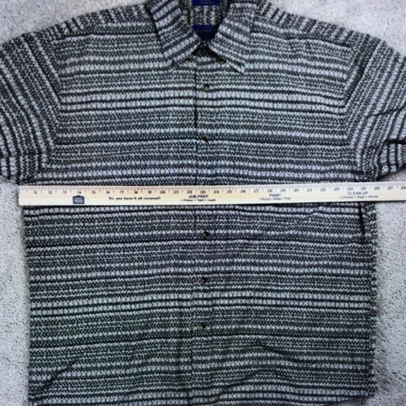 Pendleton Men's Casual Striped Shirt - Black and Gray - Picture 4 of 6